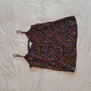 Navy Floral Camisole Loft Top